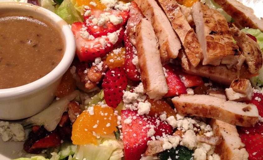 Cali Grilled Chicken Salad with Ginger Apricot Dressing